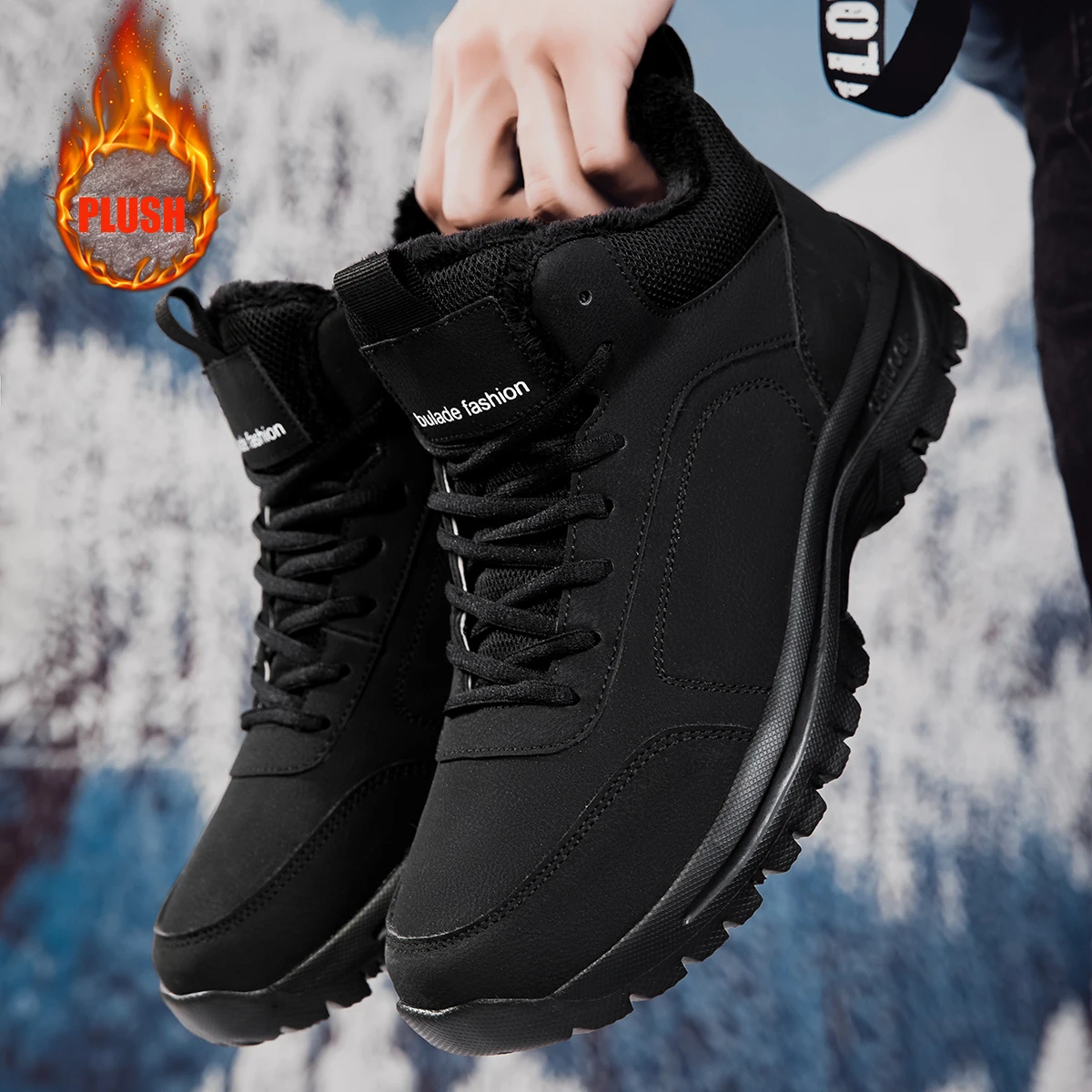 Waterproof Winter Boot - Stivali Invernali da Uomo alla Caviglia,