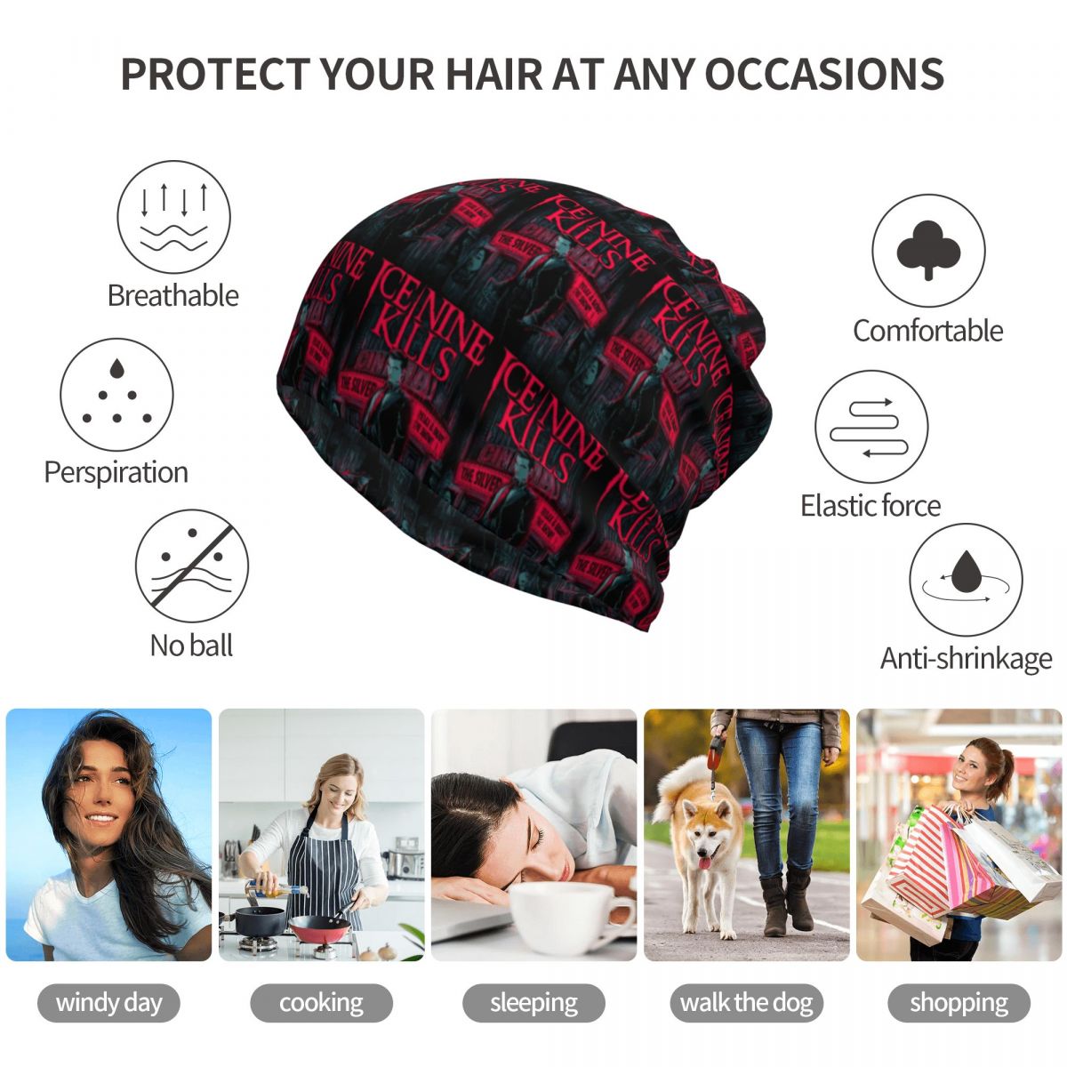 Ice Nine Kills The Silver Scre - Knit Beanie Hat Warm recensione e prezzo